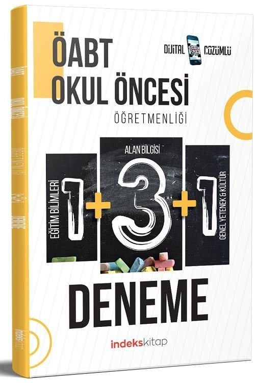SÜPER FİYAT - İndeks Akademi ÖABT Okul Öncesi Öğretmenliği 5 Deneme Dijital Çözümlü İndeks Akademi Yayıncılık