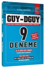 Yönerge GUY DGUY Gelir Uzman Yardımcılığı 9 Deneme Çözümlü - Alican Dovletov Yönerge Yayınları