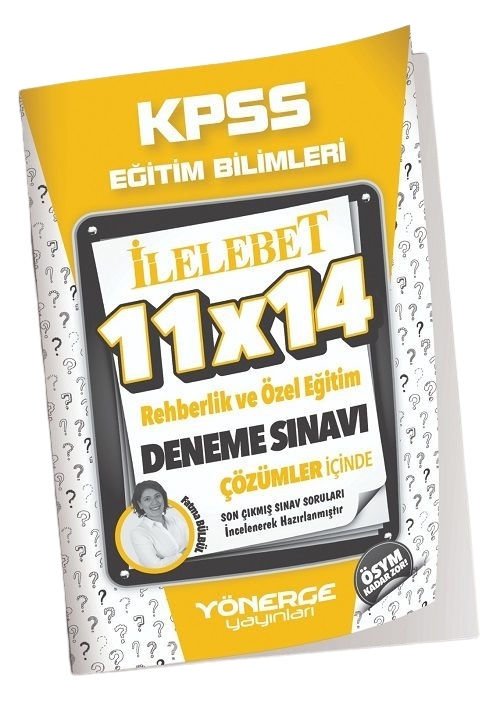 Yönerge KPSS Eğitim Bilimleri Rehberlik ve Özel Eğitim 11x14 Deneme Çözümlü Yönerge Yayınları