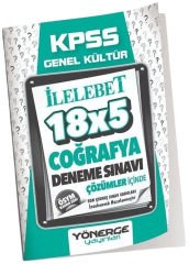 Yönerge KPSS Coğrafya İLELEBET 18x5 Deneme Çözümlü Yönerge Yayınları
