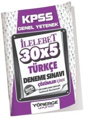 Yönerge KPSS Türkçe İLELEBET 30x5 Deneme Çözümlü Yönerge Yayınları
