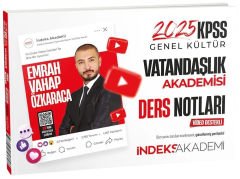 İndeks Akademi 2025 KPSS Vatandaşlık Akademisi Video Ders Notları - Emrah Vahap Özkaraca İndeks Akademi Yayıncılık