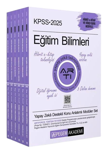 Pegem 2025 KPSS Eğitim Bilimleri Konu Anlatımlı Modüler Set Pegem Akademi Yayınları