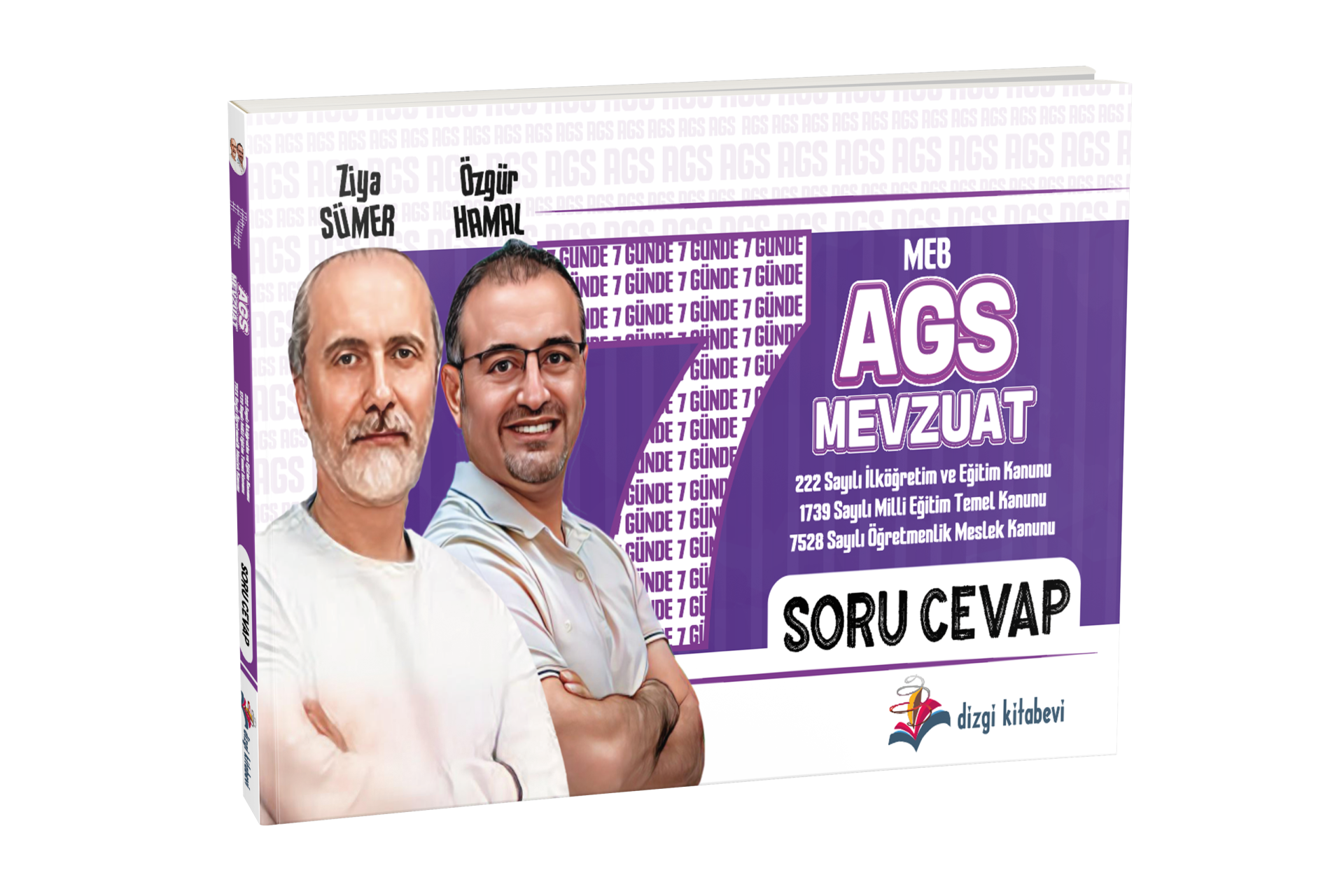 Dizgi Kitap 2025 MEB AGS 7 Günde Mevzuat Soru-Cevap - Doğru Yanlış Boşluk Doldurma Defteri Özgür Hamal - Ziya Sümer