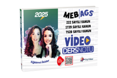 Dizgi Kitap MEB AGS Mevzuat (222, 1739, 7528 Sayılı Kanun) Video Ders Notu Eğitimci İkizler