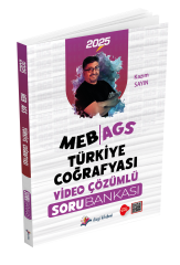 Dizgi Kitap 2025 MEB AGS Türkiye Coğrafyası Tamamı Video Çözümlü Soru Bankası Kazım Sayın