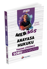 Dizgi Kitap 2025 MEB AGS Anayasa Hukuku Tamamı Çözümlü Soru Bankası Serhat Güven
