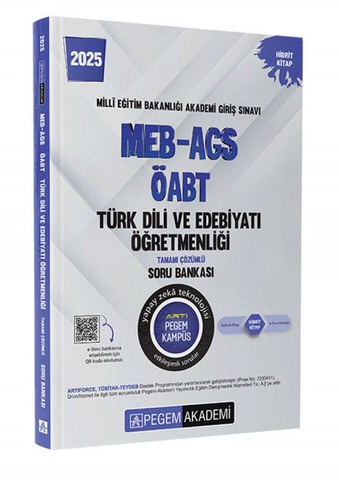 2025 MEB-AGS-ÖABT Türk Dili ve Edebiyatı Öğretmenliği Tamamı Çözümlü Soru Bankası