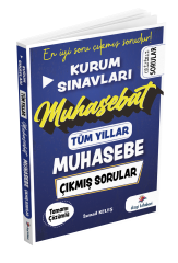 Dizgi Kitap Muhasebat Kurum Sınavları Tamamı Çözümlü Tüm Yıllar Çıkmış Muhasebe Soruları