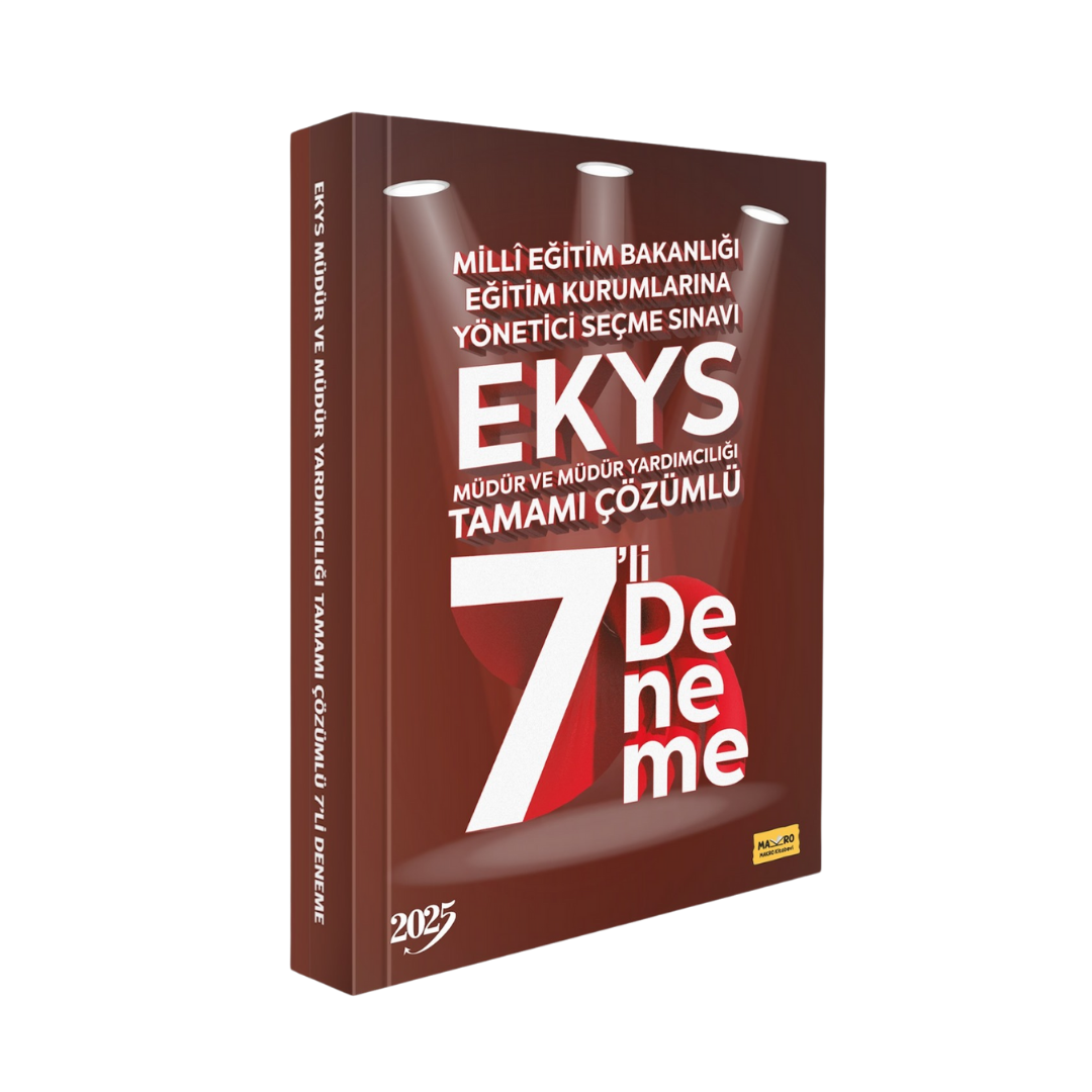 2025 Meb Eğitim Kurumlarına Yönetici Seçme Sınavı Ekys Tamamı Çözümlü 7 Deneme