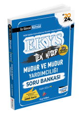 Dizgi Kitap 2024 MEB EKYS Müdür ve Müdür Yardımcılığı Soru Bankası Fatih Sesli