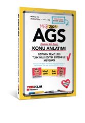 Yediiklim Yayınları 2025 MEB AGS Eğitimin Temelleri - Türk Milli Eğitimi Sistemi ile Mevzuatı Konu Anlatımı