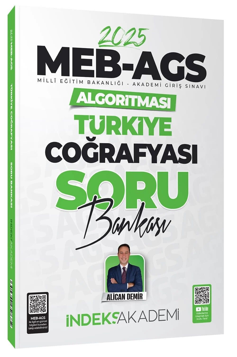 İndeks Akademi 2025 MEB-AGS Algoritması Türkiye Coğrafyası Soru Bankası Çözümlü - Alican Demir İndeks Akademi Yayıncılık
