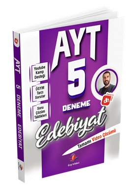 Dizgi Kitap Deniz Hoca AYT Edebiyat 5 Deneme Sınavı 2025