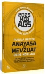 CBA Yayınları 2025 MEB-AGS Anayasa ve Mevzuat Pusula Defter Ders Notları - Ali Koç CBA Yayınları