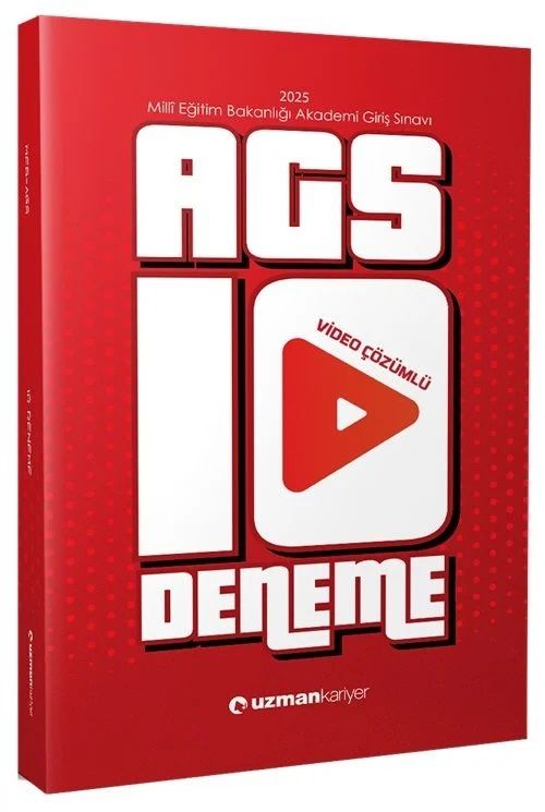 Uzman Kariyer MEB-AGS 10 Deneme Çözümlü Uzman Kariyer Yayınları