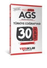 Yediiklim Yayınları 2025 MEB AGS Türkiye Coğrafyası Tamamı Çözümlü 30 Deneme