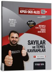 2025 KPSS – DGS – ALES Sayılar ve Temel Kavramlar Detaylı Konu Anlatımlı Ders Notu